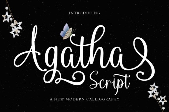 Agatha Script: A Sweet & Dancing Calligraphy Typeface