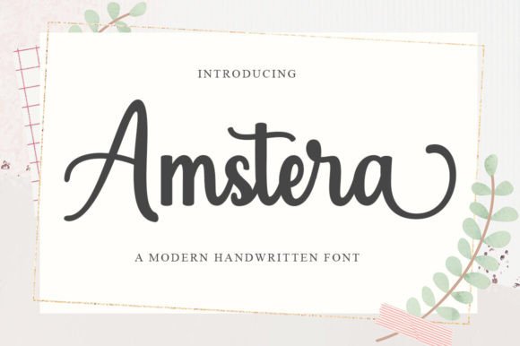 Amstera Script: A Bold Handwritten Font for Impactful Design