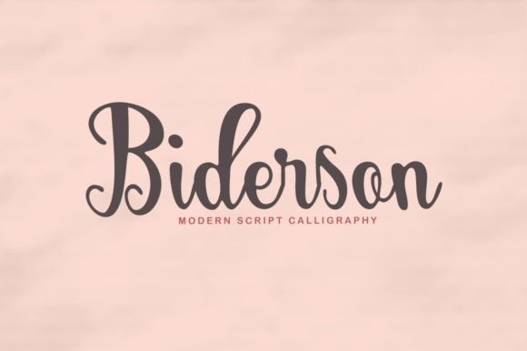 Biderson Script: Where Classic Charm Meets Modern Flair