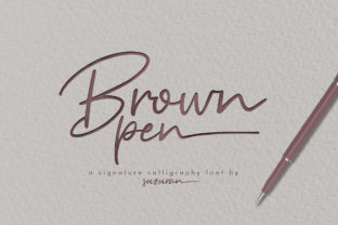 Brown Pen Script: An Authentic Handwritten Typeface