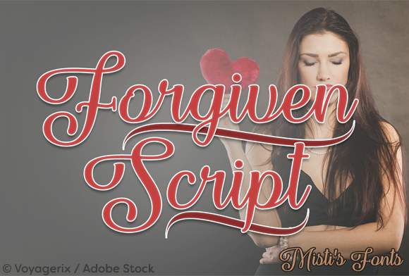 Forgiven Script: The Elegant Calligraphy Font for Timeless Designs