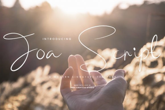Joa Script: A Modern Signature Typeface for Elegant Branding