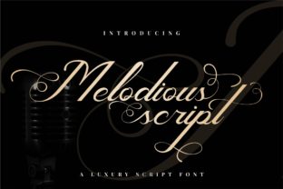 Melodious Script: The Elegant Font for Luxury Design