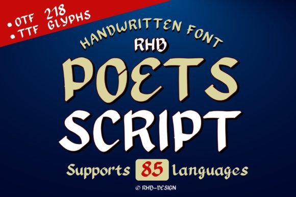 Poets Script: A Playful, Modern Handwritten Typeface