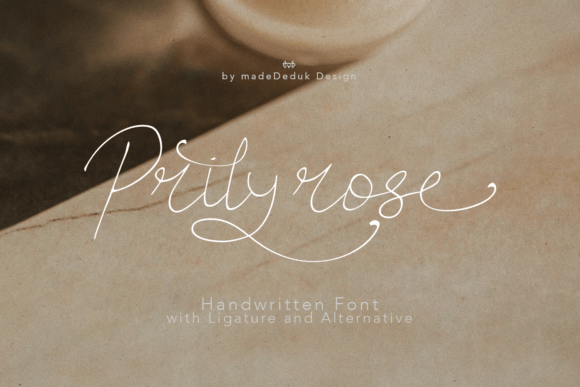 Prilyrose Script: A Handwritten Font for Authentic Projects