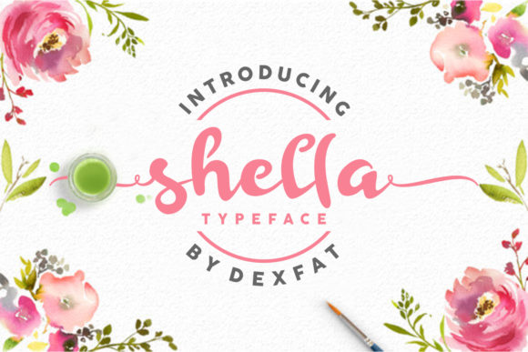 Shella Script: A Festive Handwritten Font for Elegant Designs