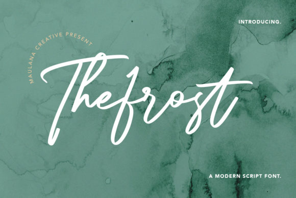 The Frost Modern Script: A Handcrafted Font for Authentic Design