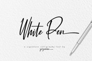White Pen Script: A Fresh Take on Handwritten Elegance
