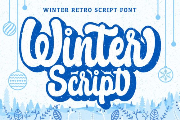 Winter Script: A Groovy Bold Font for Festive Designs