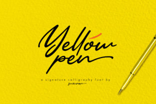Yellow Pen Script: A Font with Character and Versatility